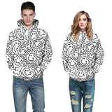 3D Printing Men's Colorful Designs Hooded